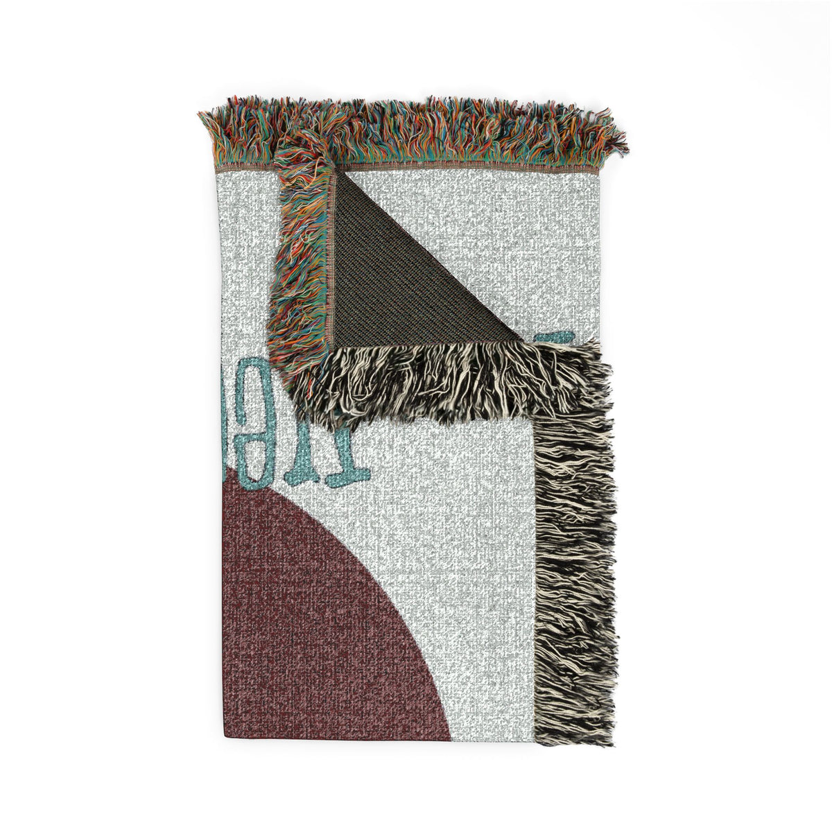 The World Needs You Woven Throw Blanket – Blue & Maroon