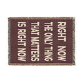 Right Now Woven Throw Blanket – Maroon