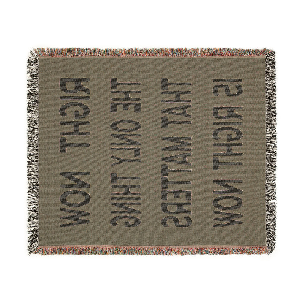Right Now Woven Throw Blanket – Deep Teal