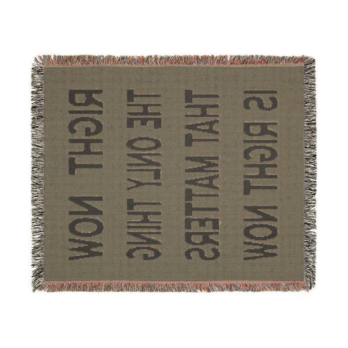Right Now Woven Throw Blanket – Deep Teal