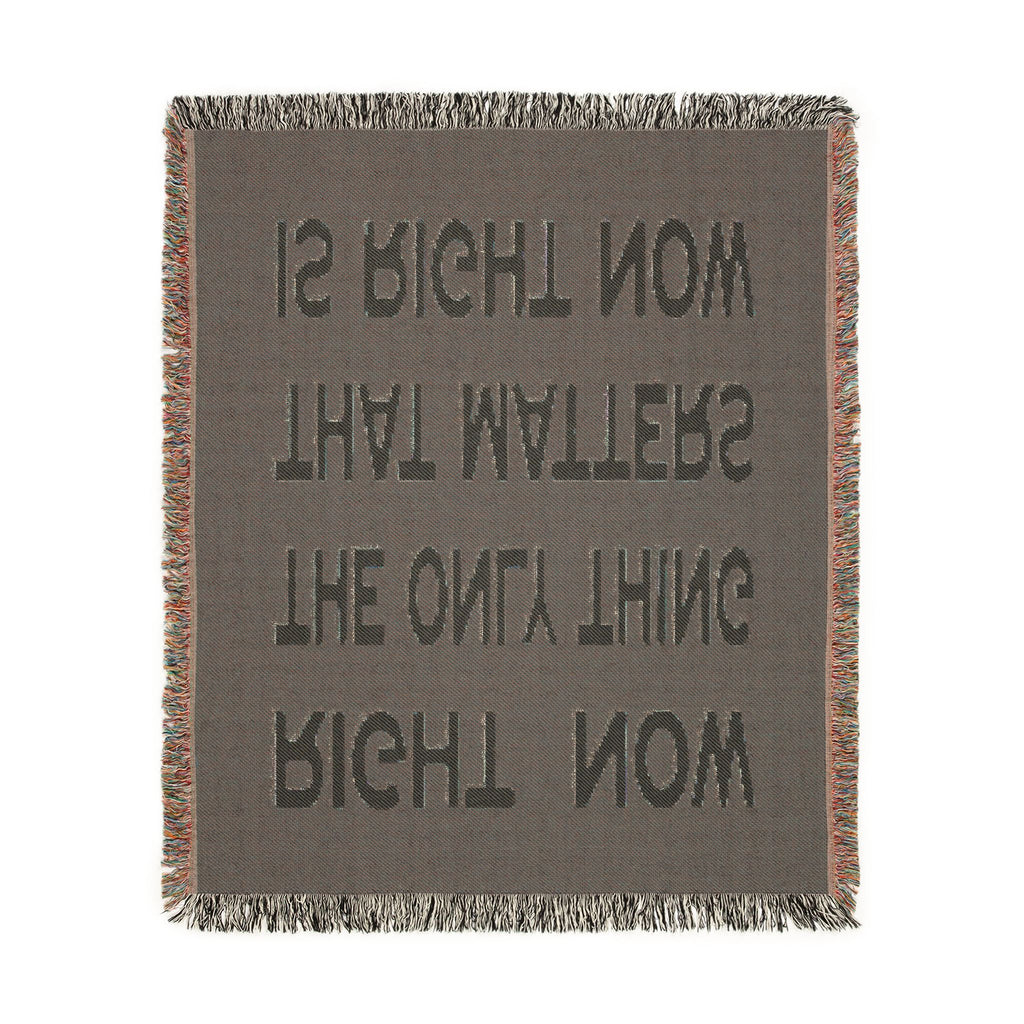 Right Now Woven Throw Blanket – Maroon