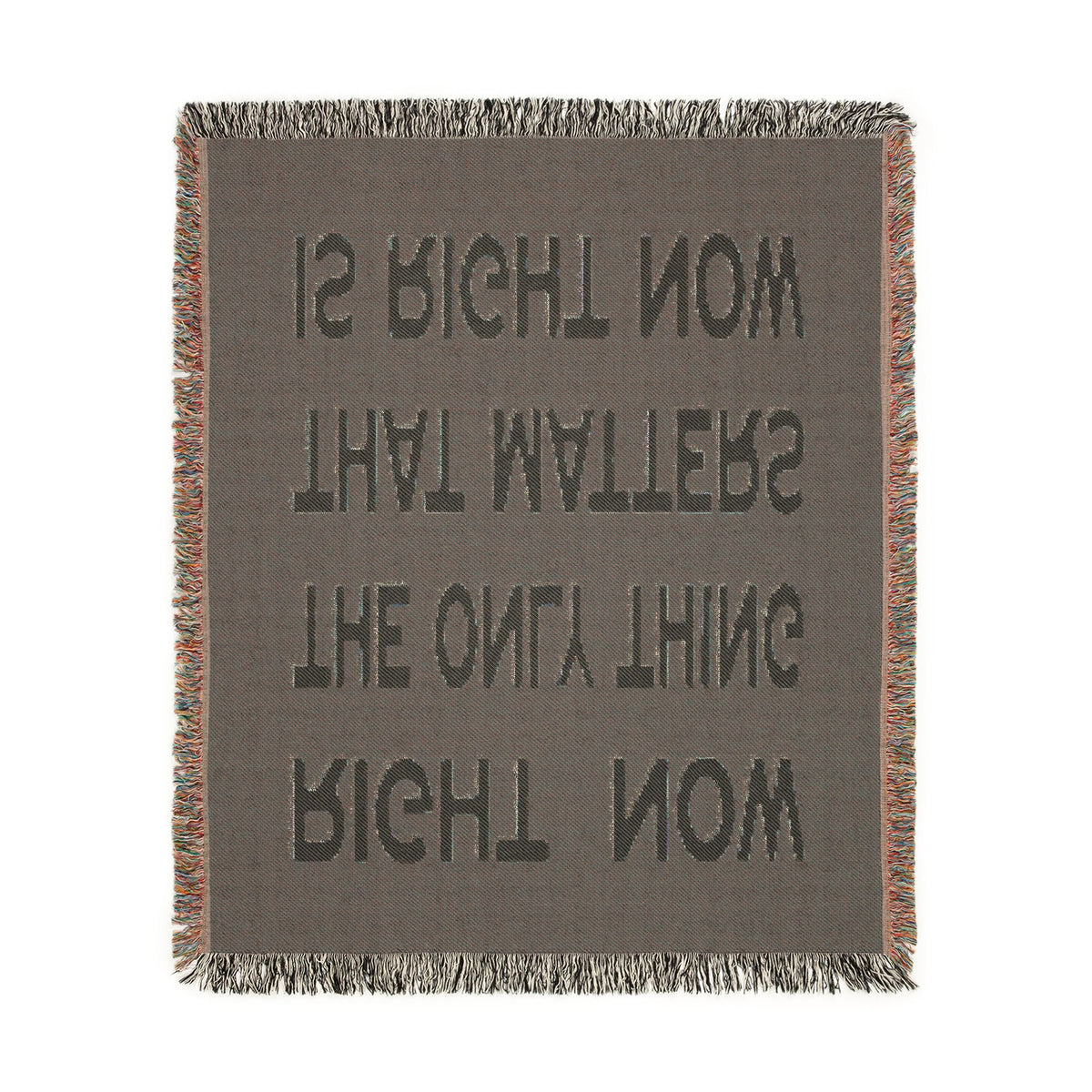 Right Now Woven Throw Blanket – Maroon
