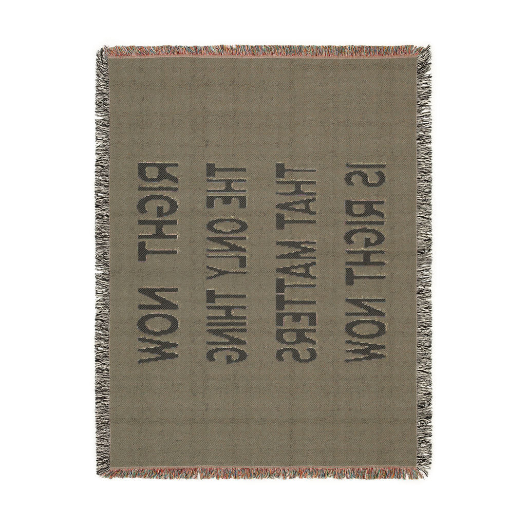 Right Now Woven Throw Blanket – Deep Teal