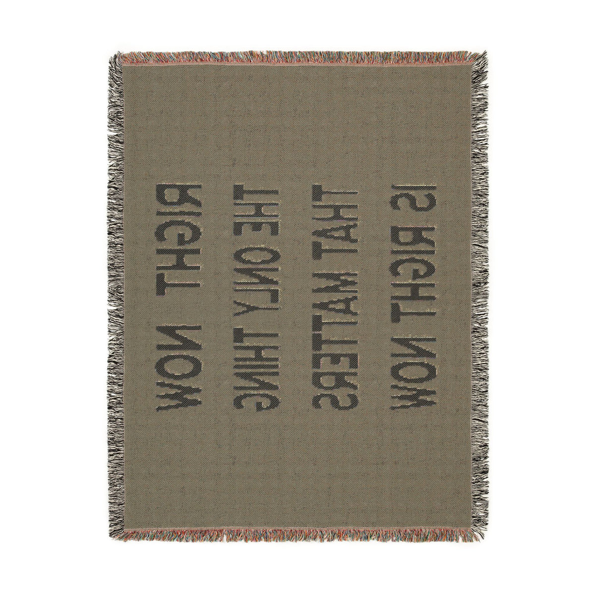 Right Now Woven Throw Blanket – Deep Teal