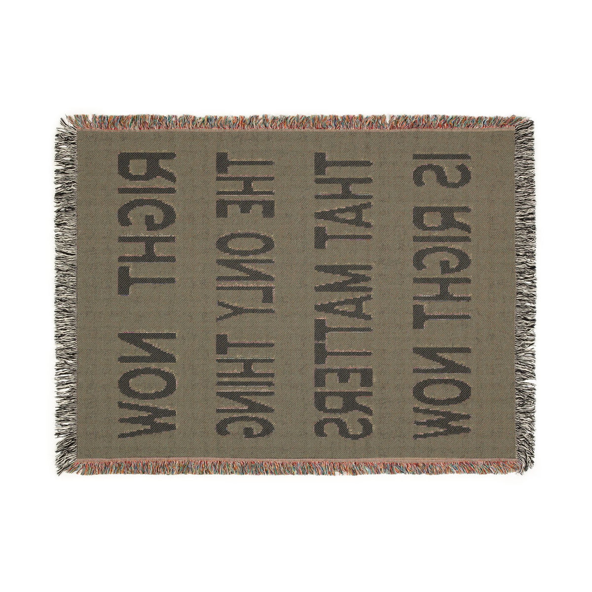 Right Now Woven Throw Blanket – Deep Teal
