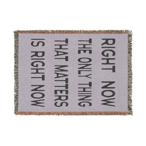 Right Now Woven Throw Blanket – Lavender