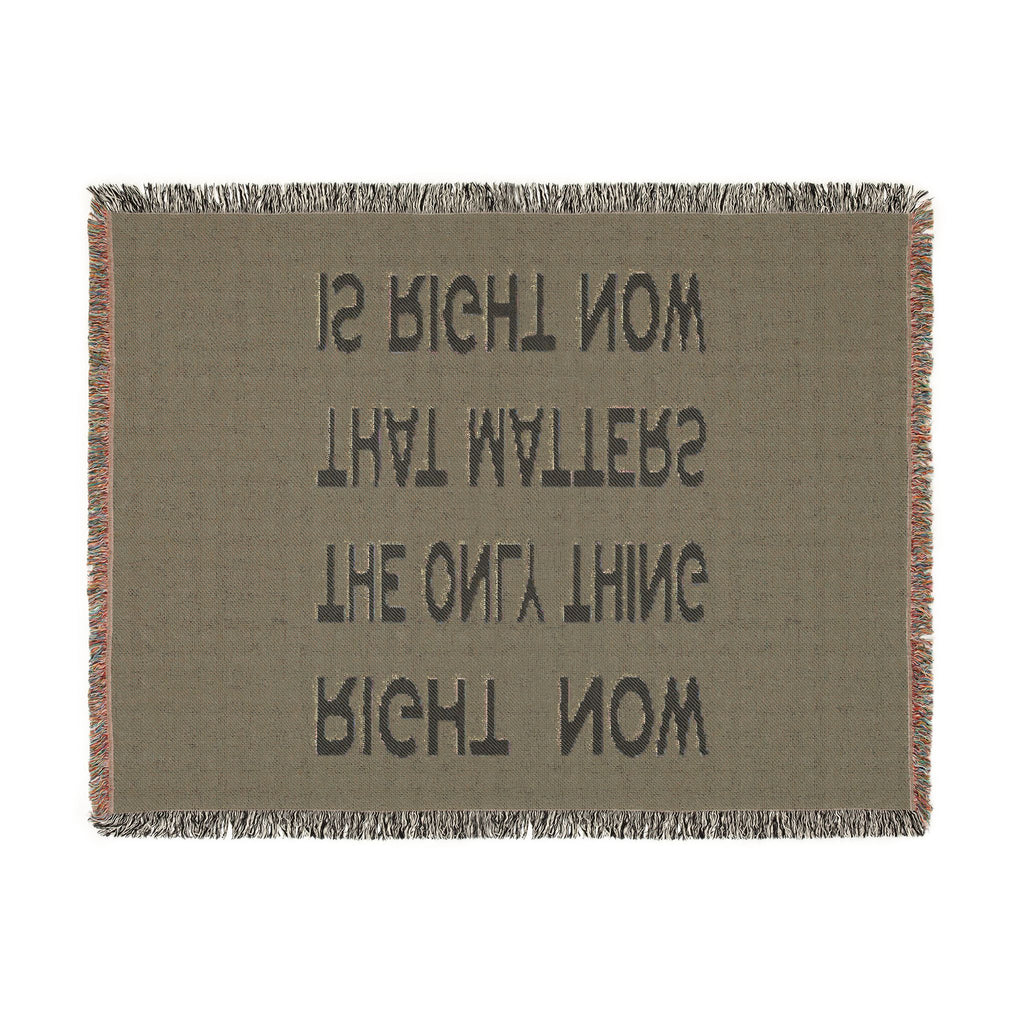 Right Now Woven Throw Blanket – Deep Teal
