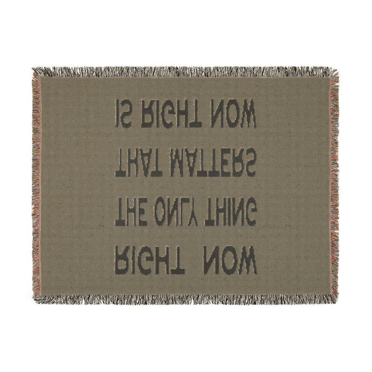 Right Now Woven Throw Blanket – Deep Teal