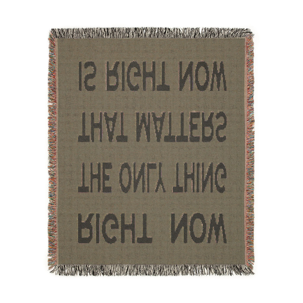 Right Now Woven Throw Blanket – Deep Teal
