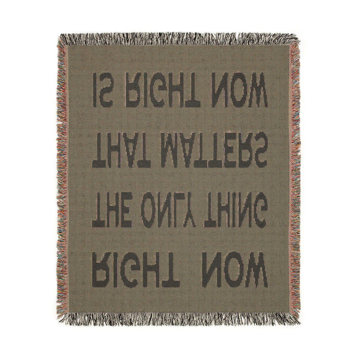 Right Now Woven Throw Blanket – Deep Teal