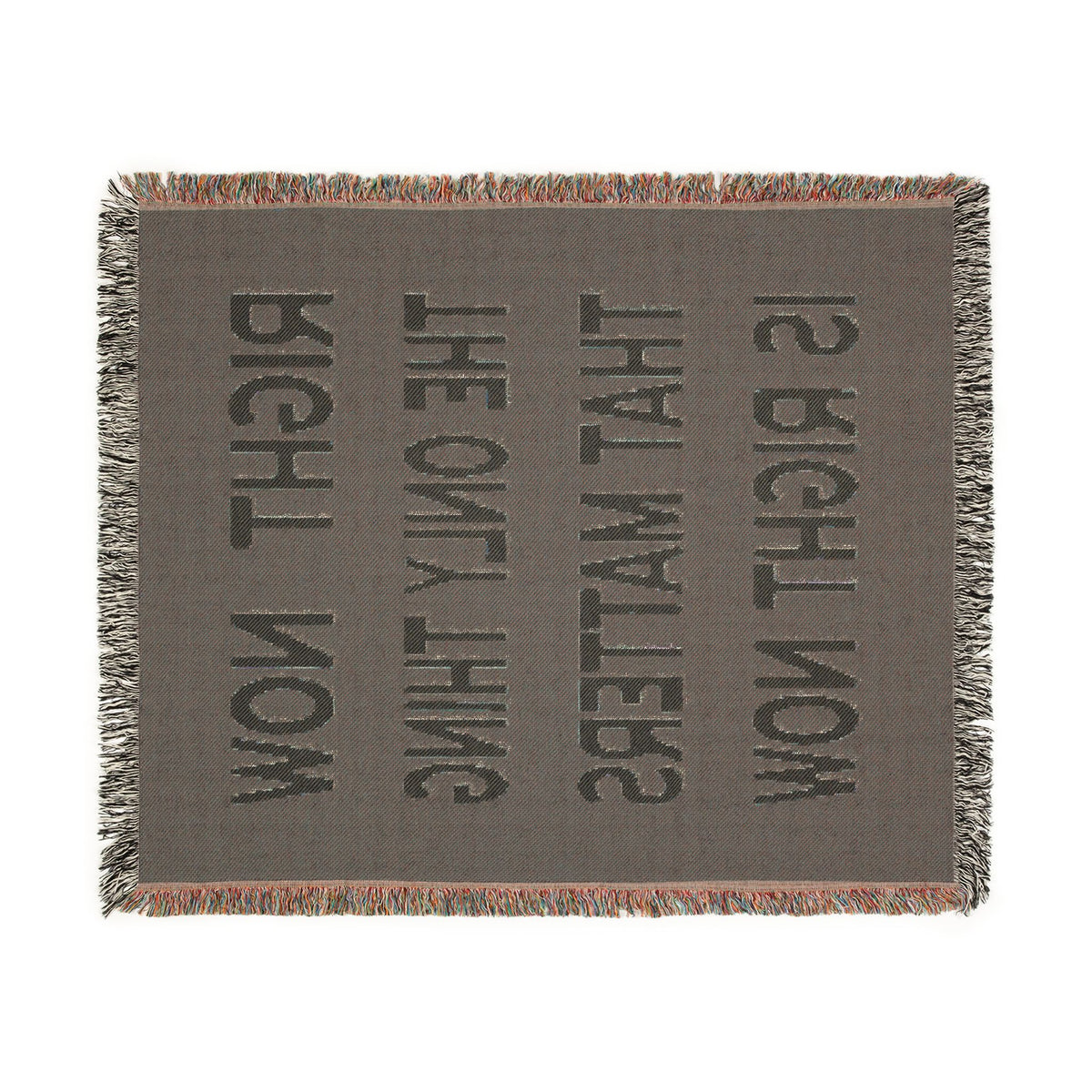 Right Now Woven Throw Blanket – Maroon