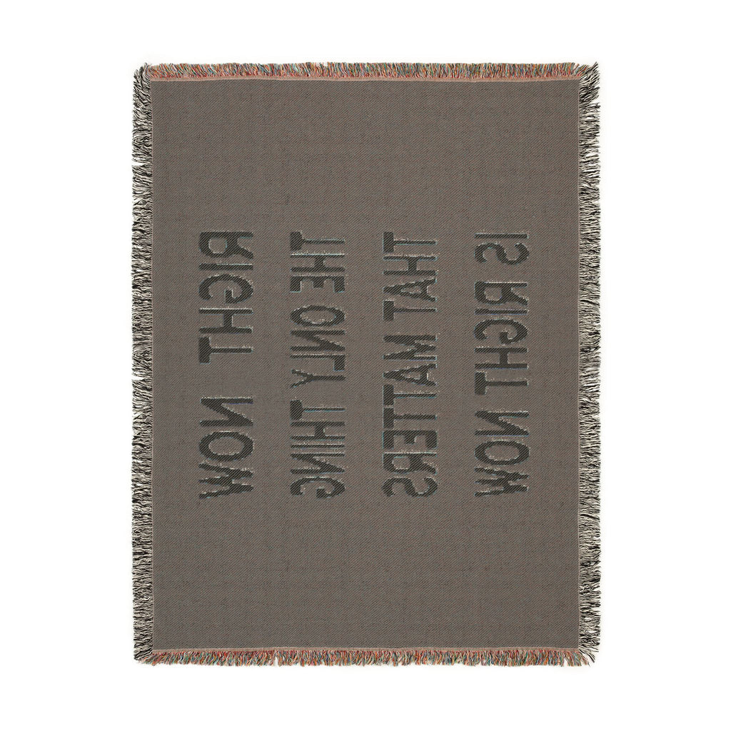 Right Now Woven Throw Blanket – Maroon