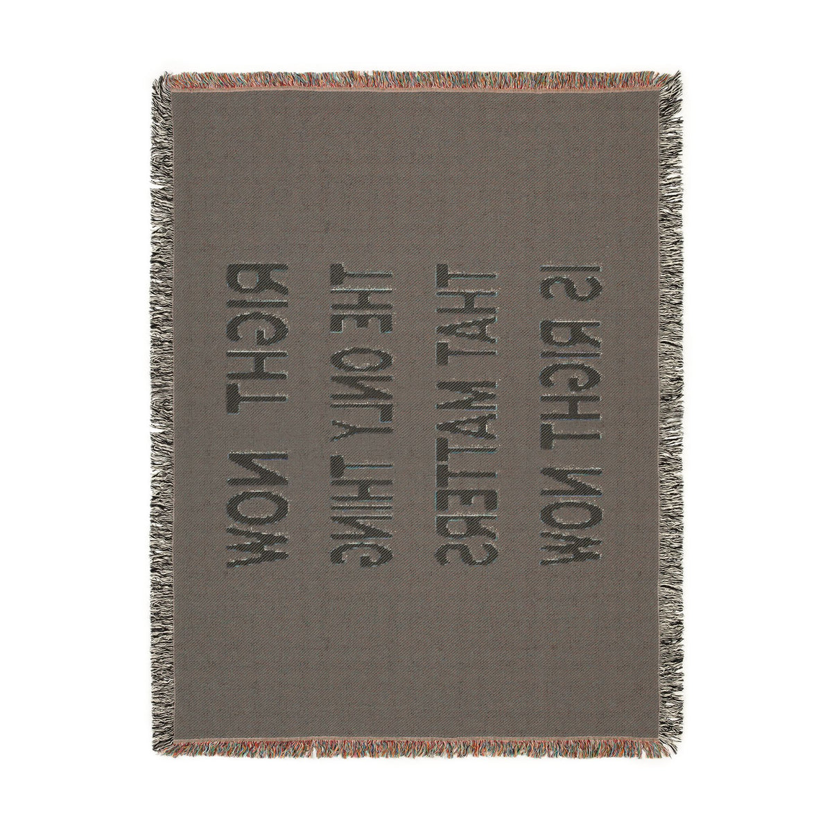 Right Now Woven Throw Blanket – Maroon