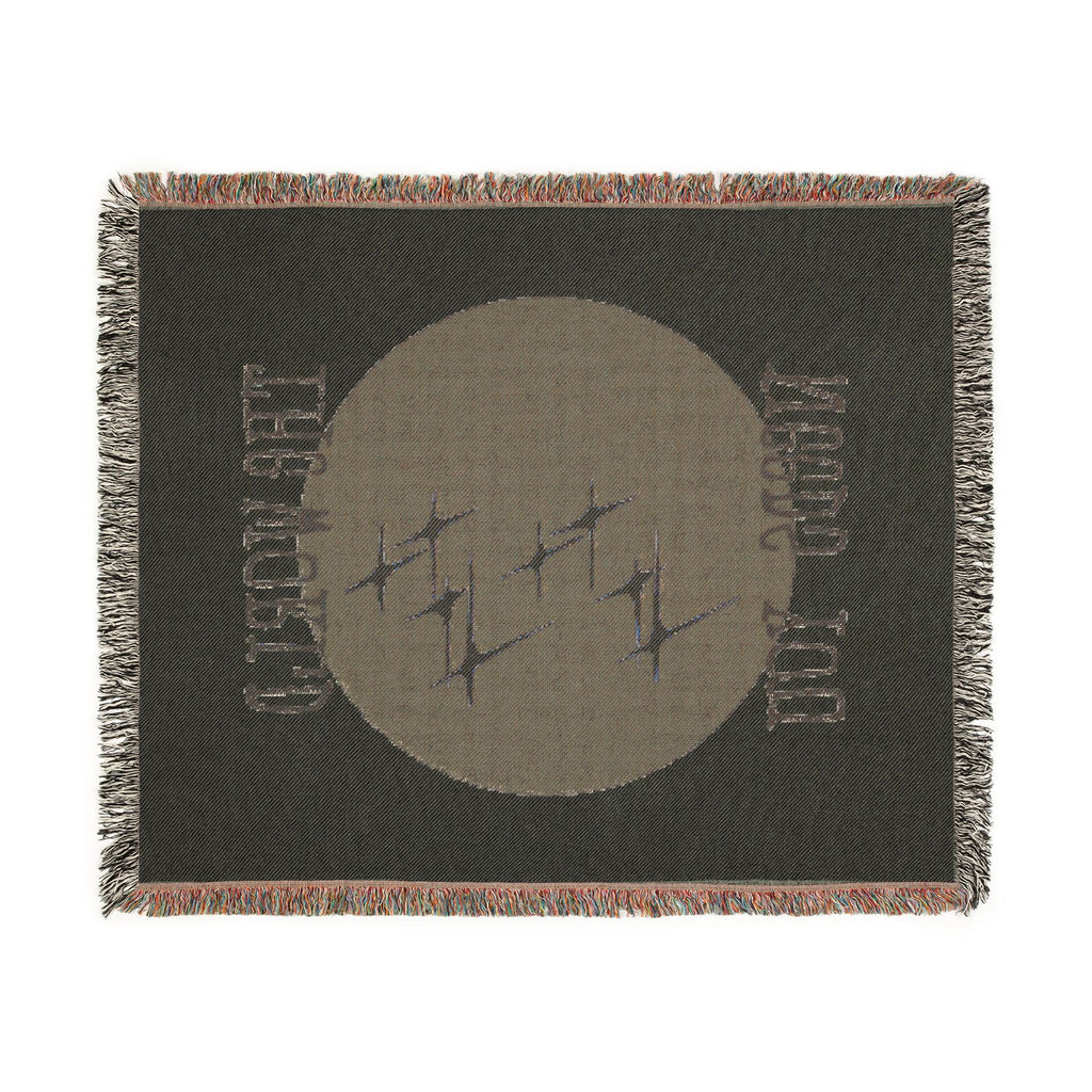 The World Needs You Woven Throw Blanket – Cream & Navy