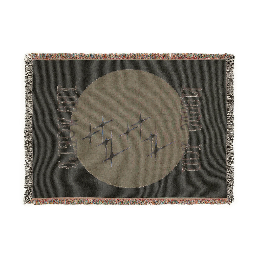 The World Needs You Woven Throw Blanket – Cream & Navy