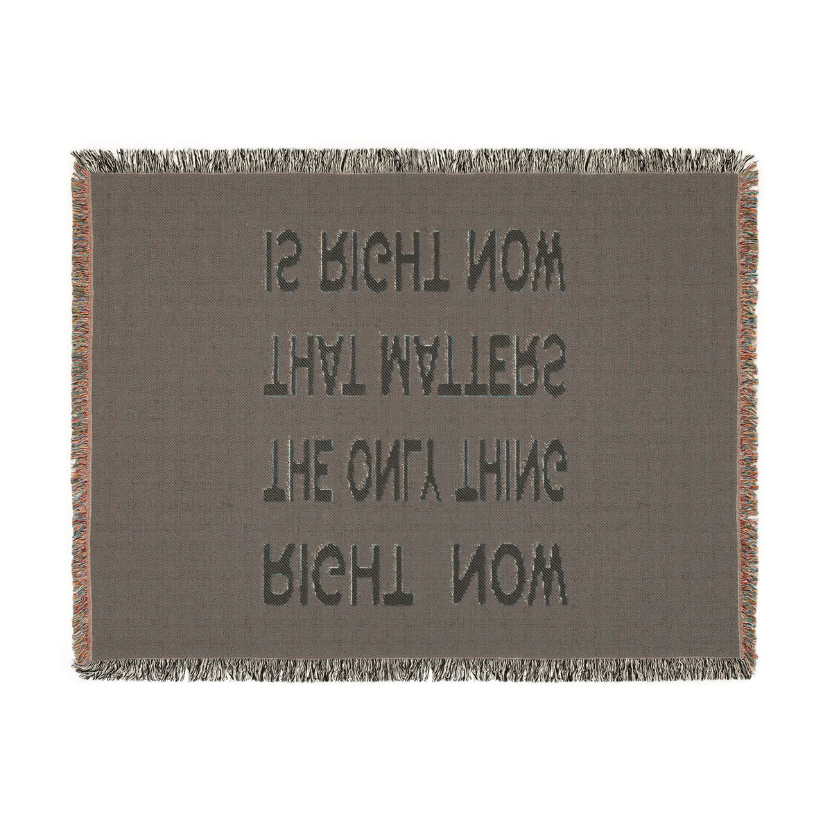 Right Now Woven Throw Blanket – Maroon