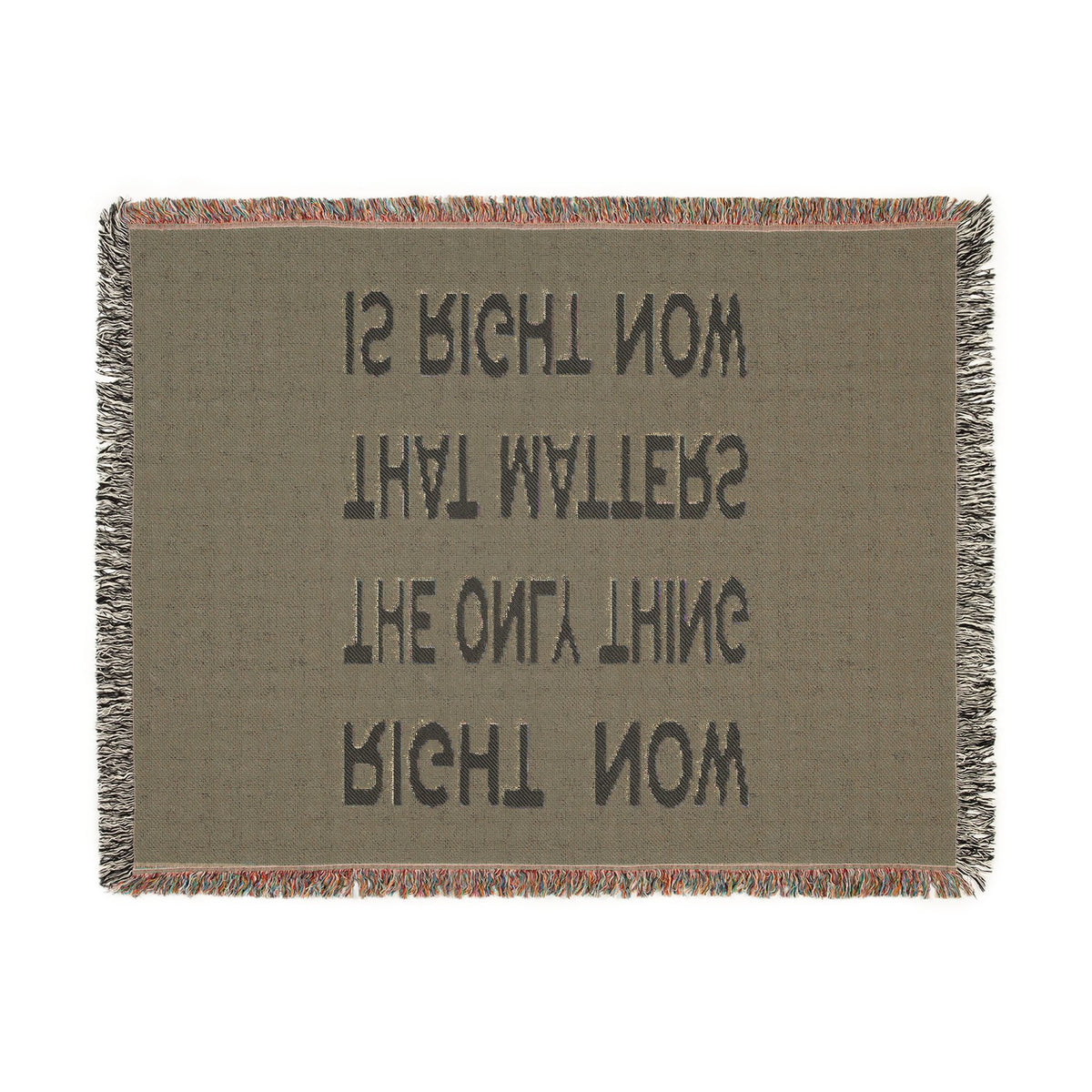 Right Now Woven Throw Blanket – Deep Teal