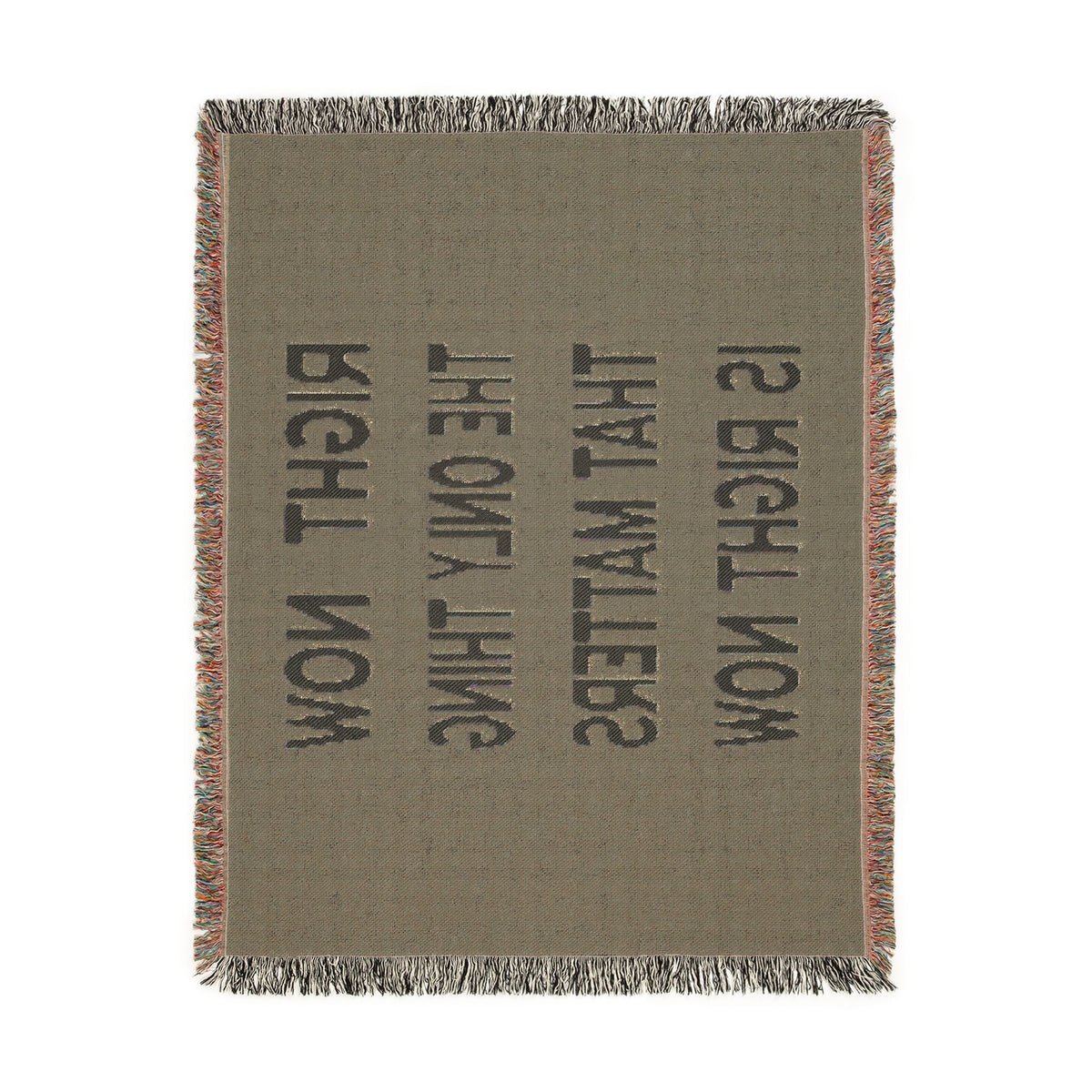 Right Now Woven Throw Blanket – Deep Teal